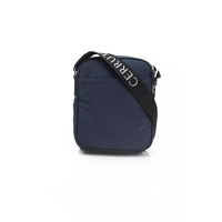 Cerruti 1881 Men's Elegant Blue Nylon-Leather Messenger Bag - One Size thumbnail