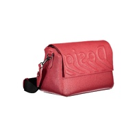 Desigual Women's Chic Red Contrasting Detail Shoulder Bag - One Size thumbnail