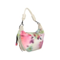 Desigual Women's Chic White Expandable Handbag with Contrasting Accents - One Size thumbnail