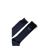 Emporio Armani Underwear Men's Blue Cotton Sock - One Size thumbnail