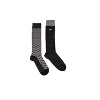 Emporio Armani Underwear Men's Gray Cotton Sock - One Size thumbnail