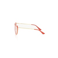 Frankie Morello Women's Aviator Coral Profile Chic Eyeglasses - One Size thumbnail