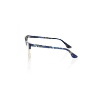 Frankie Morello Women's Blue Mother Of Pearl Clubmaster Eyeglasses - One Size thumbnail