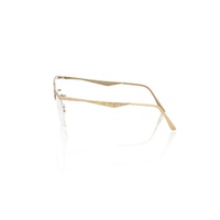 Frankie Morello Women's Glitter Brown Clubmaster Eyeglass Frames - One Size thumbnail