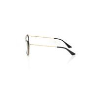 Aviator Eyeglasses with Black Profile and Gold-colored Metal Rods One Size Women thumbnail