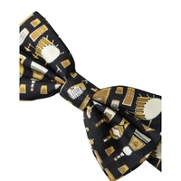 Dolce & Gabbana Men's Black Silk Cocktail Adjustable Neck  Bow Tie - One Size thumbnail