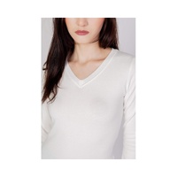 Guess Women's White Cotton Tops & T-Shirt - 44 IT thumbnail