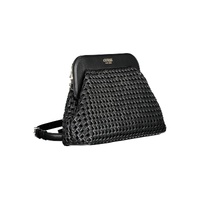 Guess Jeans Women's Chic Black Polyurethane Satchel with Logo Detail - One Size thumbnail
