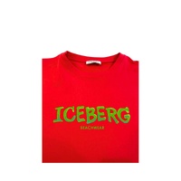 Iceberg Men's Red Cotton T-Shirt - S thumbnail