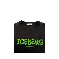 Iceberg Men's Black Cotton T-Shirt - M thumbnail