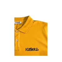 Iceberg Men's Yellow Cotton Polo Shirt - S thumbnail