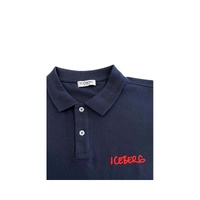 Iceberg Men's Blue Cotton Polo Shirt - L thumbnail