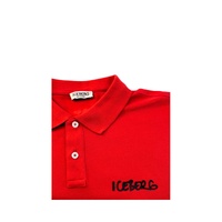 Iceberg Men's Red Cotton Polo Shirt - M thumbnail