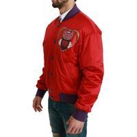 Dolce & Gabbana Bomber Jacket with Multicolor Motive 50 IT Men thumbnail