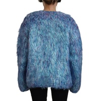 Dolce & Gabbana Women's Multicolor Polyester Fringes Coat Jacket - 42 IT thumbnail