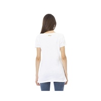 Just Cavalli Women's White Cotton Tops & T-Shirt - S thumbnail