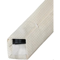 Dolce & Gabbana Men's Off White Patterned Silk Classic Adjustable Tie - One Size thumbnail