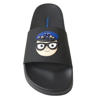 Dolce & Gabbana Women's Black Slides Sandals Beach Saint Barth Shoes - 36 EU thumbnail