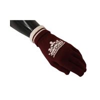 Patterned Cashmere Gloves with Byzantine Crown Detail 9 Men thumbnail
