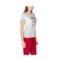 Liu Jo Women's Bicolor Cotton Tops & T-Shirt - 42 IT thumbnail
