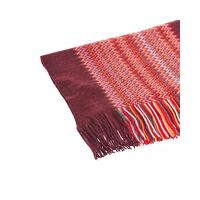 Geometric Pattern Fringed Scarf in Bright Colors One Size Men thumbnail