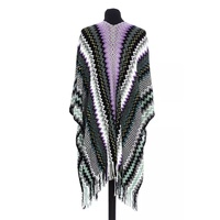 Missoni Women's Multicolor Wool  Poncho - One Size thumbnail