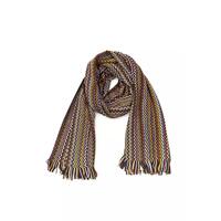 Fringed Geometric Fantasy Scarf One Size Men thumbnail