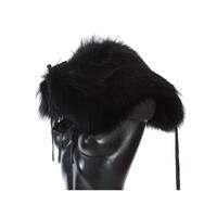 Dolce & Gabbana Black Fox Fur Shoulder Wrap M Women thumbnail