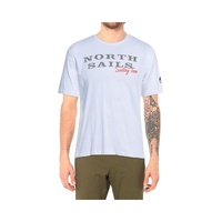 North Sails Men's Pristine White Rubber Logo Tee - XL thumbnail