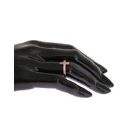 Authentic NIALAYA Pink Gold Plated Silver Ring 49 EU Women thumbnail