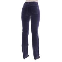 Brand New Ermanno Scervino Purple Corduroy Bootcut Flare Pants W26 US Women thumbnail