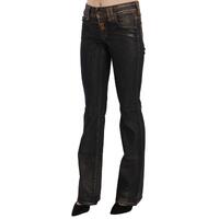 Mid Waist Flared Denim Casual Pants W24 US Women thumbnail