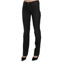 Mid Waist Slim Fit Corduroy Jeans with Logo Details W26 US Women thumbnail