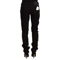 Acht Women's Black Low Waist Cotton Stretch Denim Skinny Jeans - W26 US thumbnail