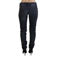 Acht Women's Black Washed Low Waist Slim Fit Cotton Denim Jeans - W26 US thumbnail