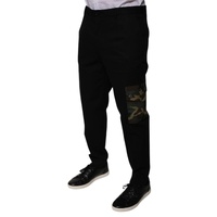 Dolce & Gabbana Men's Black Cotton  Cargo Casual Pants - 52 IT thumbnail