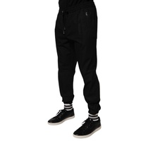 Dolce & Gabbana Men's Black Cotton  Jogger Sweatpants Pants - 52 IT thumbnail