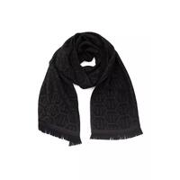 Monogram Fringed Hem Scarf One Size Men thumbnail