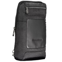 Piquadro Men's Black RPET Shoulder Bag - One Size thumbnail
