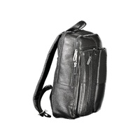 Piquadro Men's Black Leather Backpack - One Size thumbnail