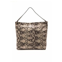 Pompei Donatella Women's Chic Python Print Leather Shoulder Bag - One Size thumbnail