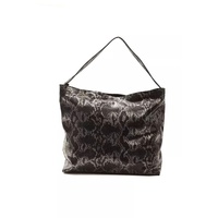 Pompei Donatella Women's Chic Python Print Leather Shoulder Bag - One Size thumbnail