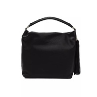 Pompei Donatella Women's Elegant Black Leather Shoulder Bag - One Size thumbnail