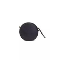 Pompei Donatella Women's Elegant Gray Oval Leather Crossbody Bag - One Size thumbnail