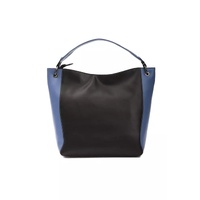 Pompei Donatella Women's Chic Black Leather Shoulder Bag - One Size thumbnail