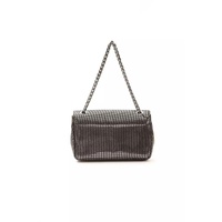 Pompei Donatella Women's Elegant Gray Leather Crossbody Bag - One Size thumbnail