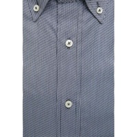 Robert Friedman Men's Blue Cotton Shirt - M thumbnail