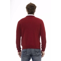 Sergio Tacchini Men's Red Wool Sweater - M thumbnail