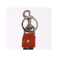 Dolce & Gabbana Women's Red White Raffia Leather Clasp Finder Keyring Keychain - One Size thumbnail
