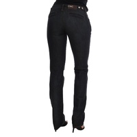 Costume National Women's Dark Blue Cotton Slim Fit Jeans - W26 US thumbnail